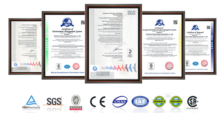 Certifications and Honors of Steel Buildings