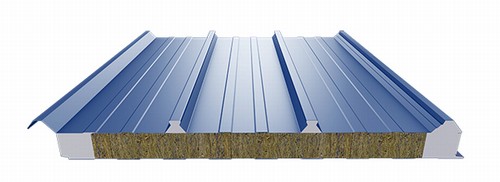 Details of Rock Wool Roof Sandwich Panel with PU Edge Sealing