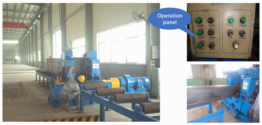 Flange straightening machine