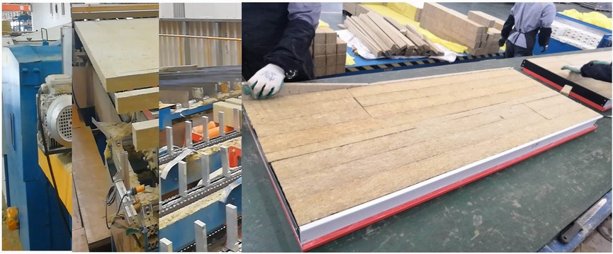 Production of Rock Wool Sandwich Wall Panels