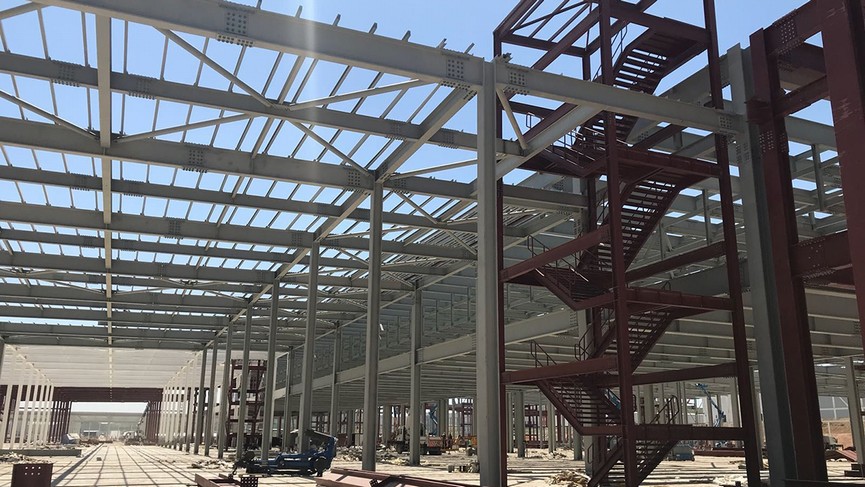 Steel Structure Construction Site