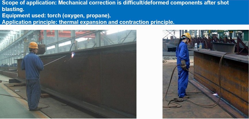 Steel Structure Production Production Process-Flame Correction