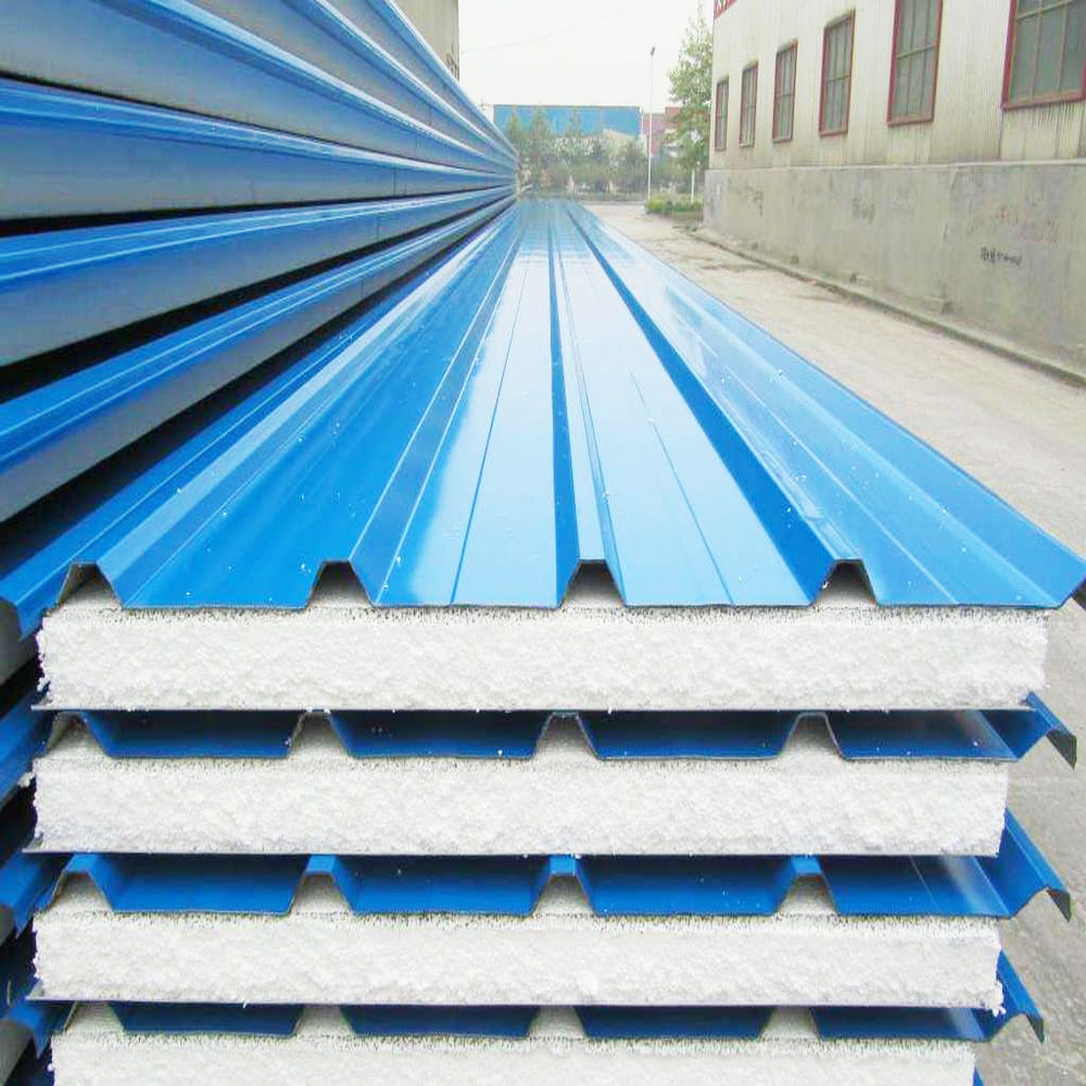 EPS sandwich panels are ideal for roofing. With their lightweight design and excellent insulation properties, they offer durability and energy efficiency. They’re easy to install, (1)