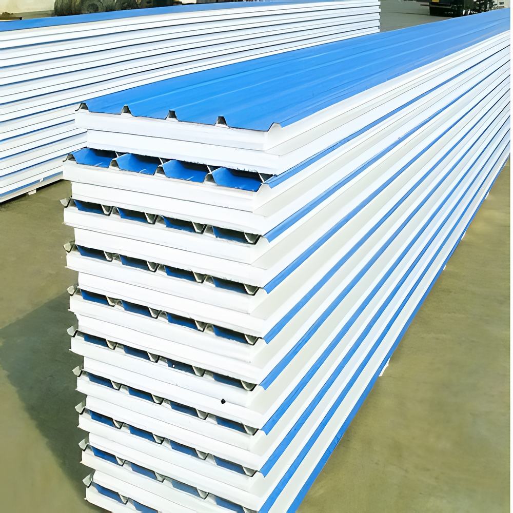 EPS sandwich panels are ideal for roofing. With their lightweight design and excellent insulation properties, they offer durability and energy efficiency. They’re easy to install, (1)