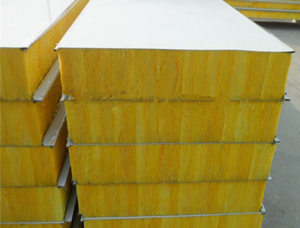 Paneles sándwich de pared de lana de vidrio para casa prefabricada product image 1