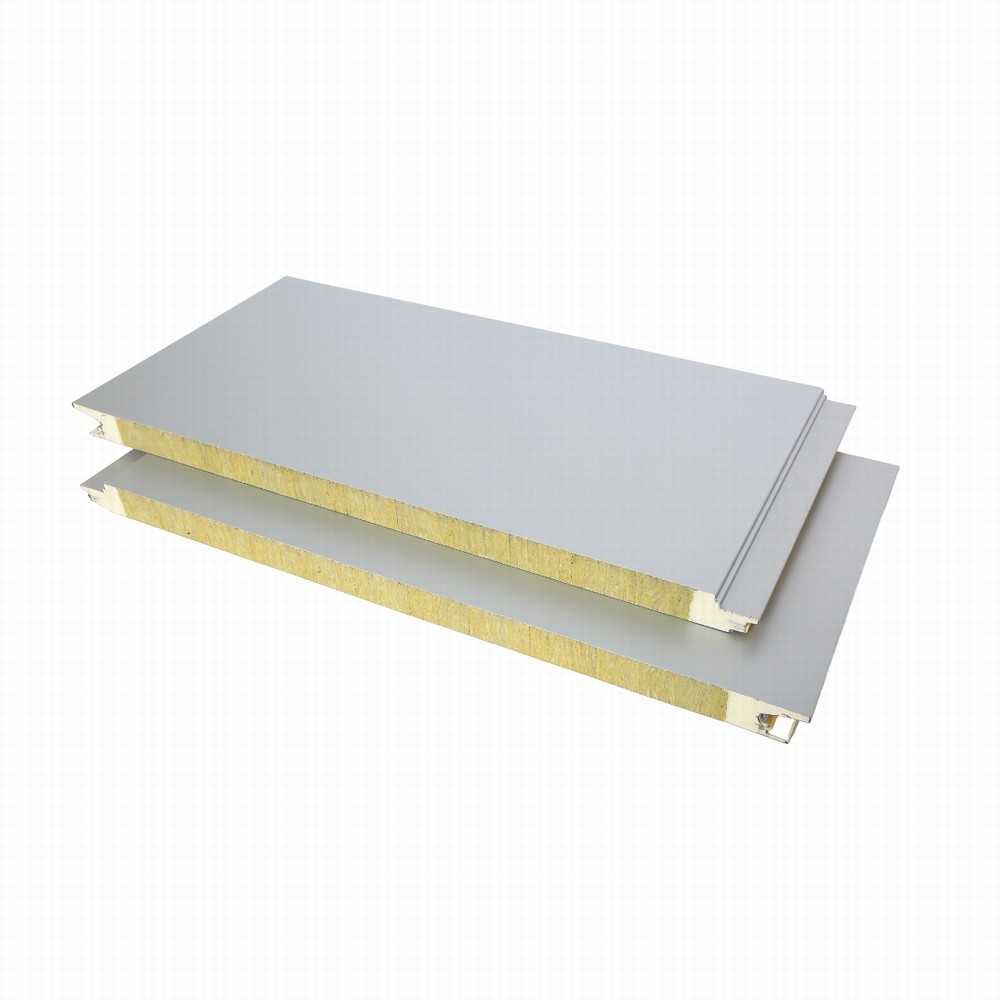 Industrial PU Sealing Fireproof Composite Rock wool Sandwich Panels (1)