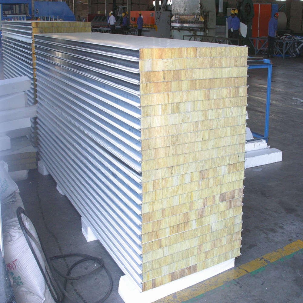 Rock Wool Fireproof Wall Sandwich Panels (2)