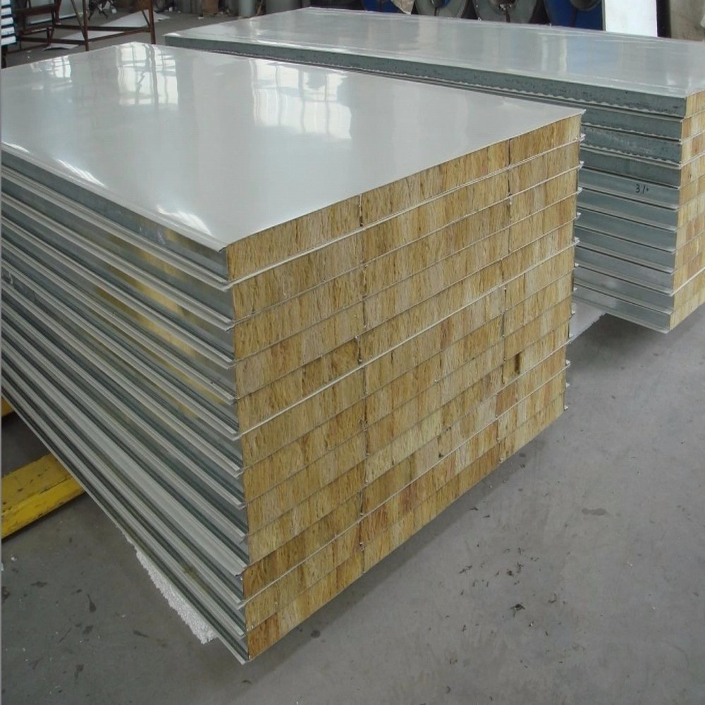 Rock Wool Fireproof Wall Sandwich Panels (4)