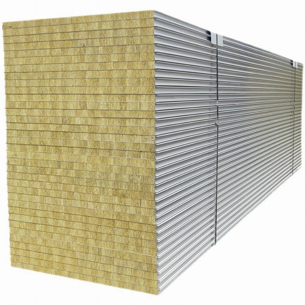 Rock Wool Fireproof Wall Sandwich Panels (5)