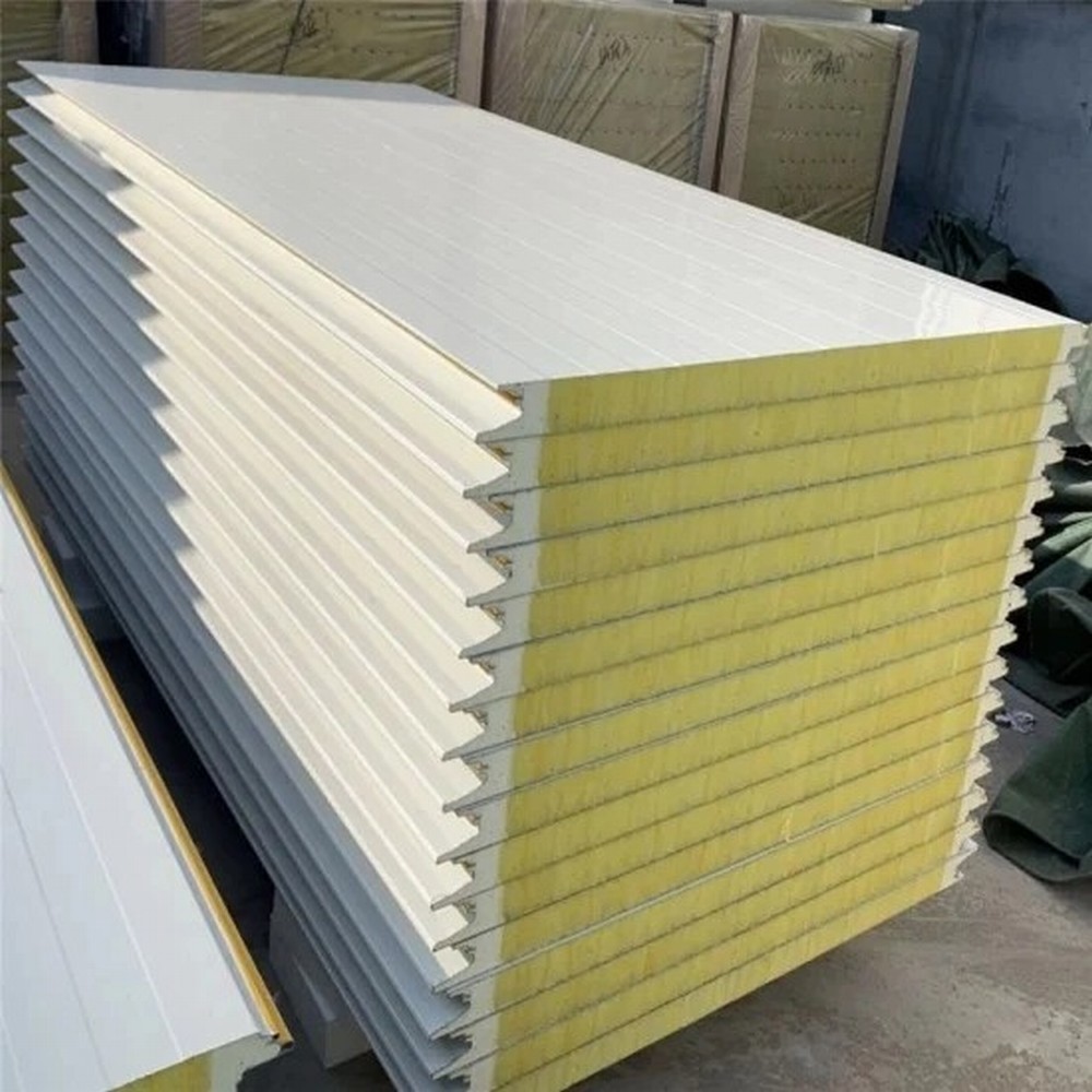 Rock Wool Sandwich Wall Panels with PU Sealing (1)