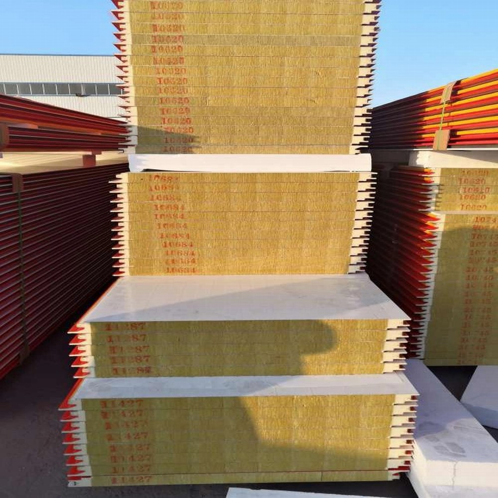 Rock Wool Sandwich Wall Panels with PU Sealing (2)