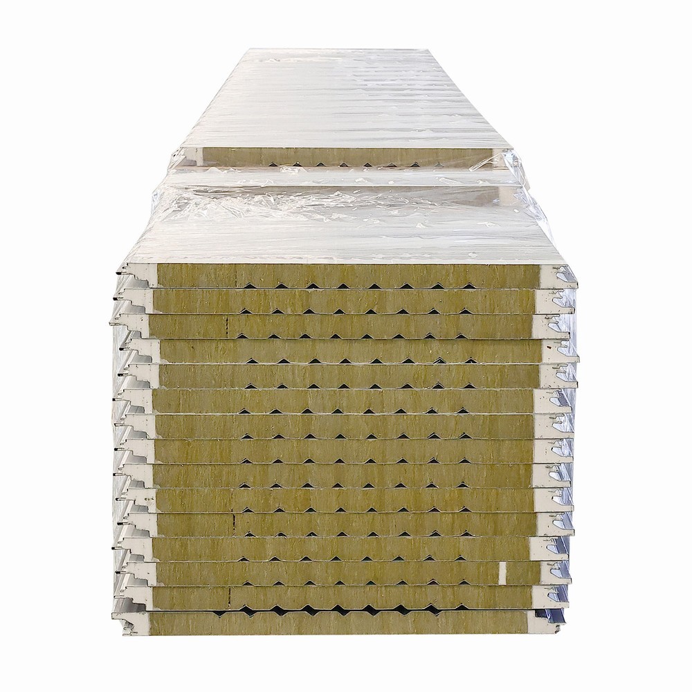 Rock Wool Sandwich Wall Panels with PU Sealing (3)