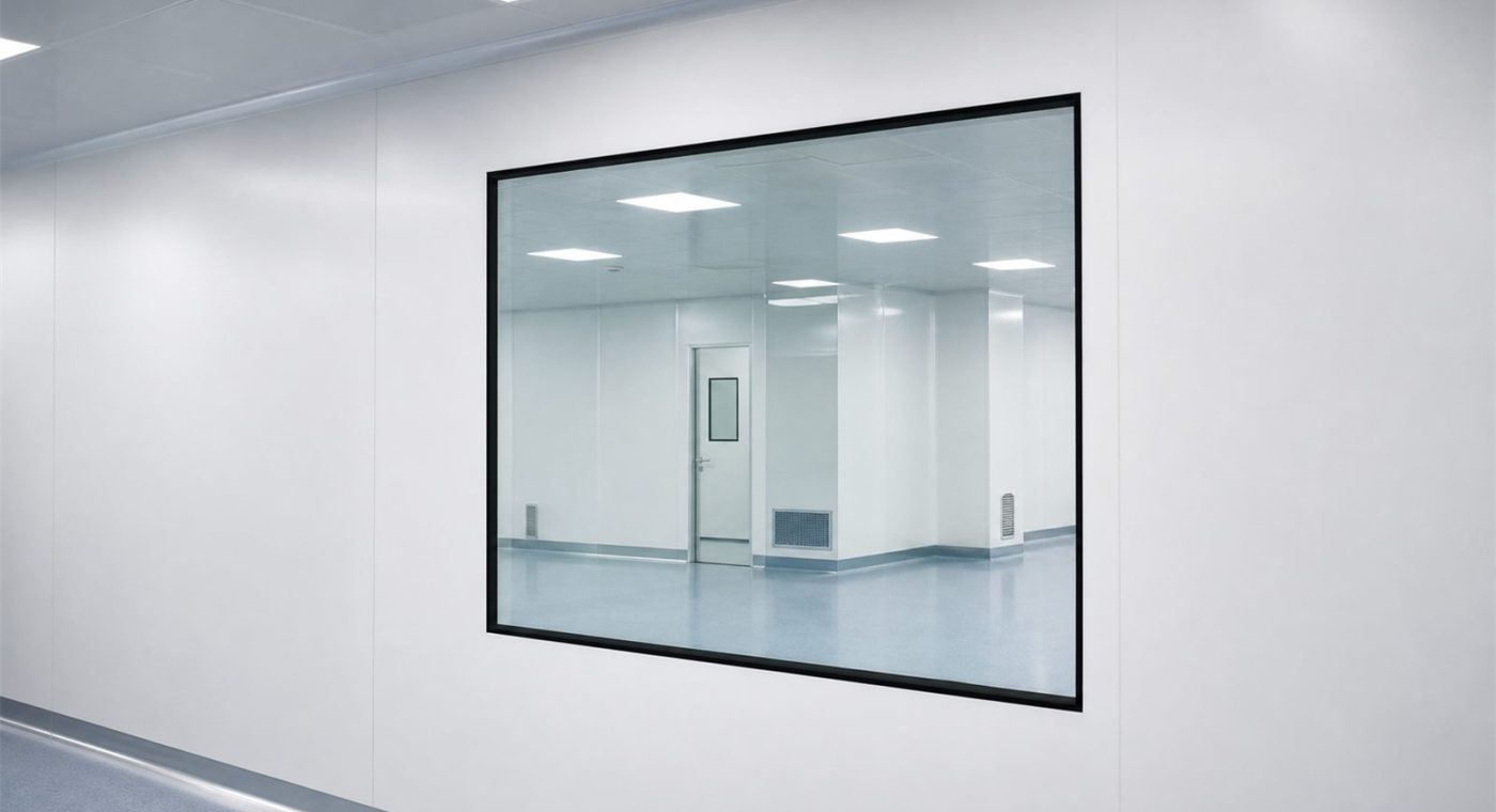 Double-Glazed Flush Clean Room Window product image 1