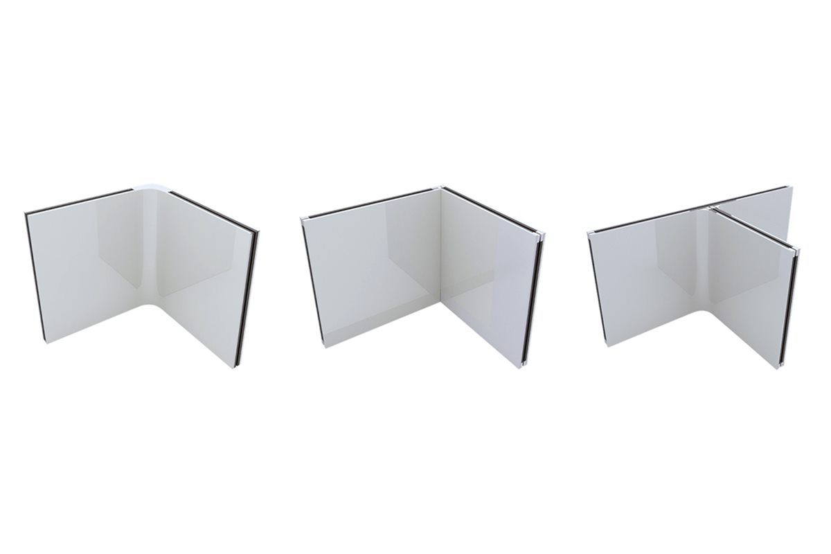 Manuel salle propre one-piece corner panneaus
