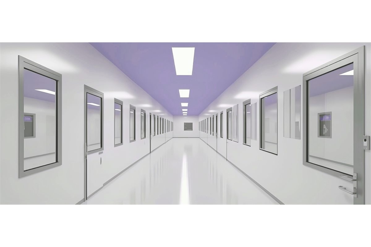 Manuel salle propre panneaus in vaccine facility