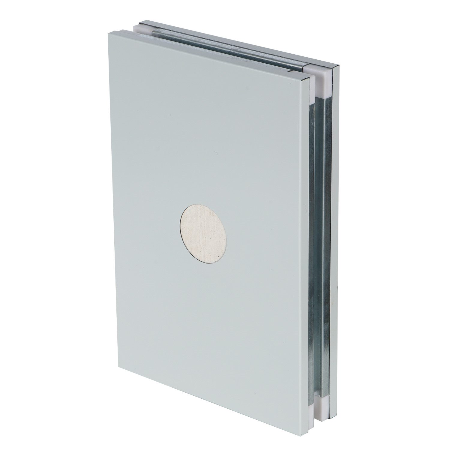 Glass Magnesium Grid Handmade Cleanroom Panel vertical sample with grid core inspection window