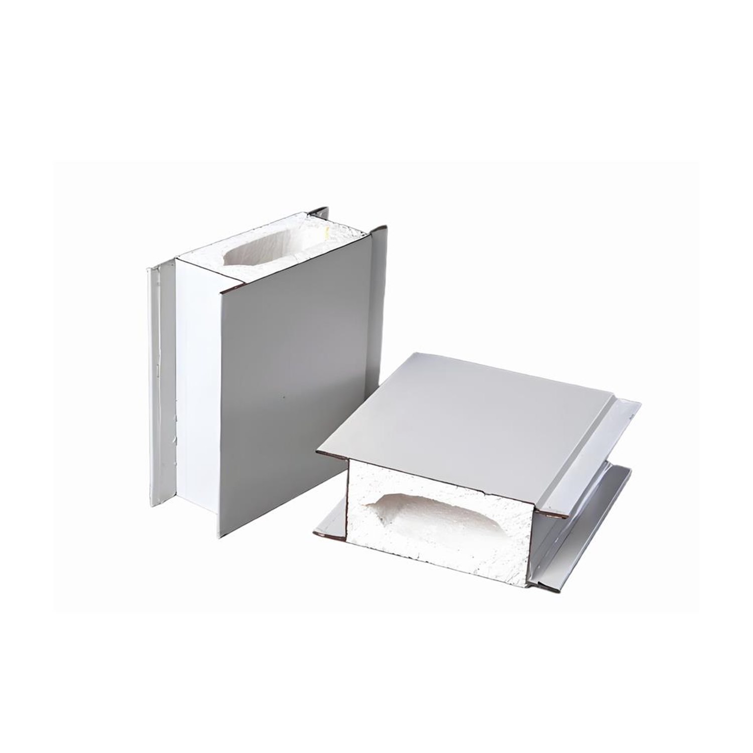 Magnesium Oxysulfide Mechanized Cleanroom Sandwich Panel sample panel with cleanroom edge detail