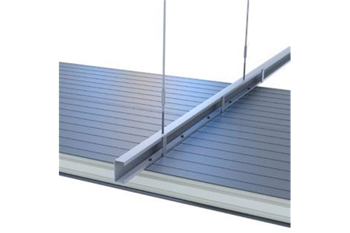 Hidden suspension cleanroom ceiling installation