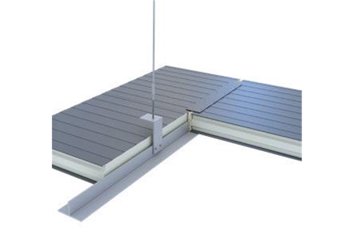 Visible suspension cleanroom ceiling installation