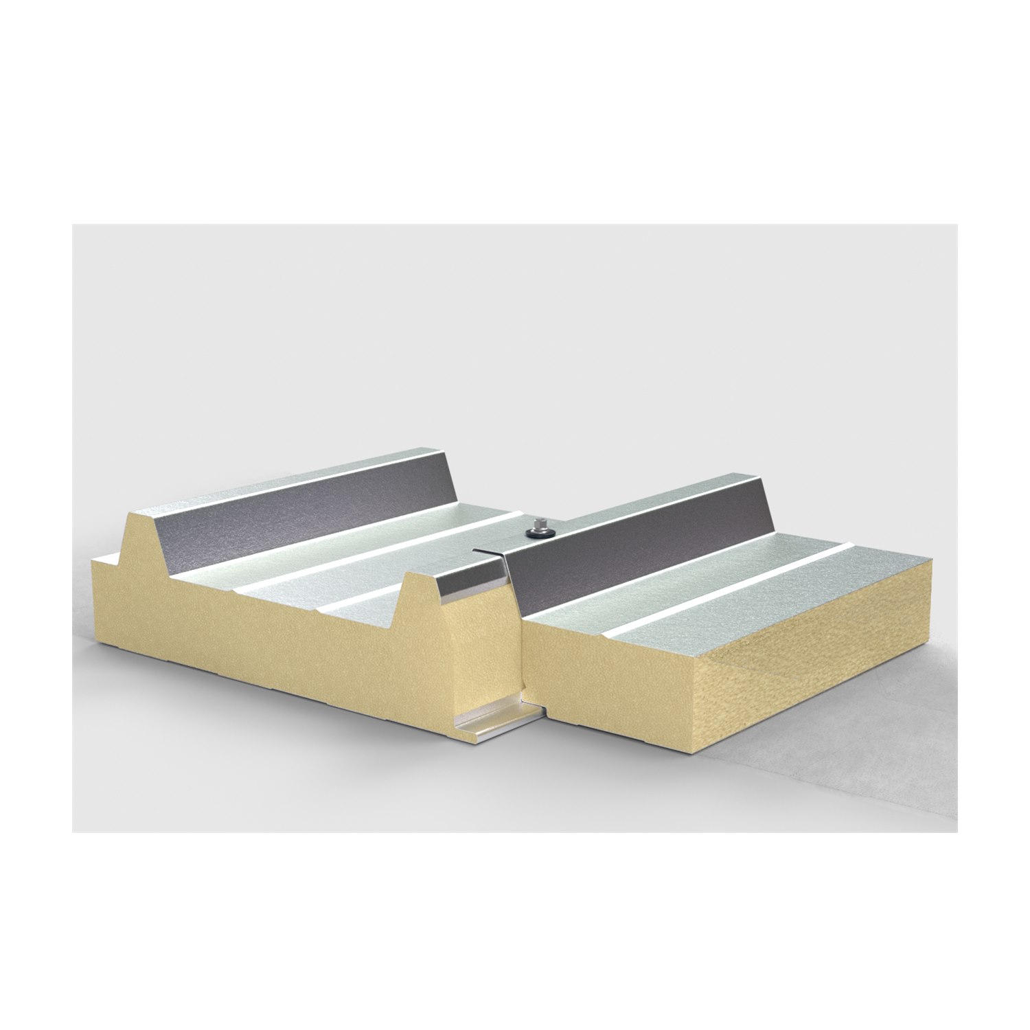 PU Mechanized Cleanroom Sandwich Panel lightweight insulated cleanroom panel detail
