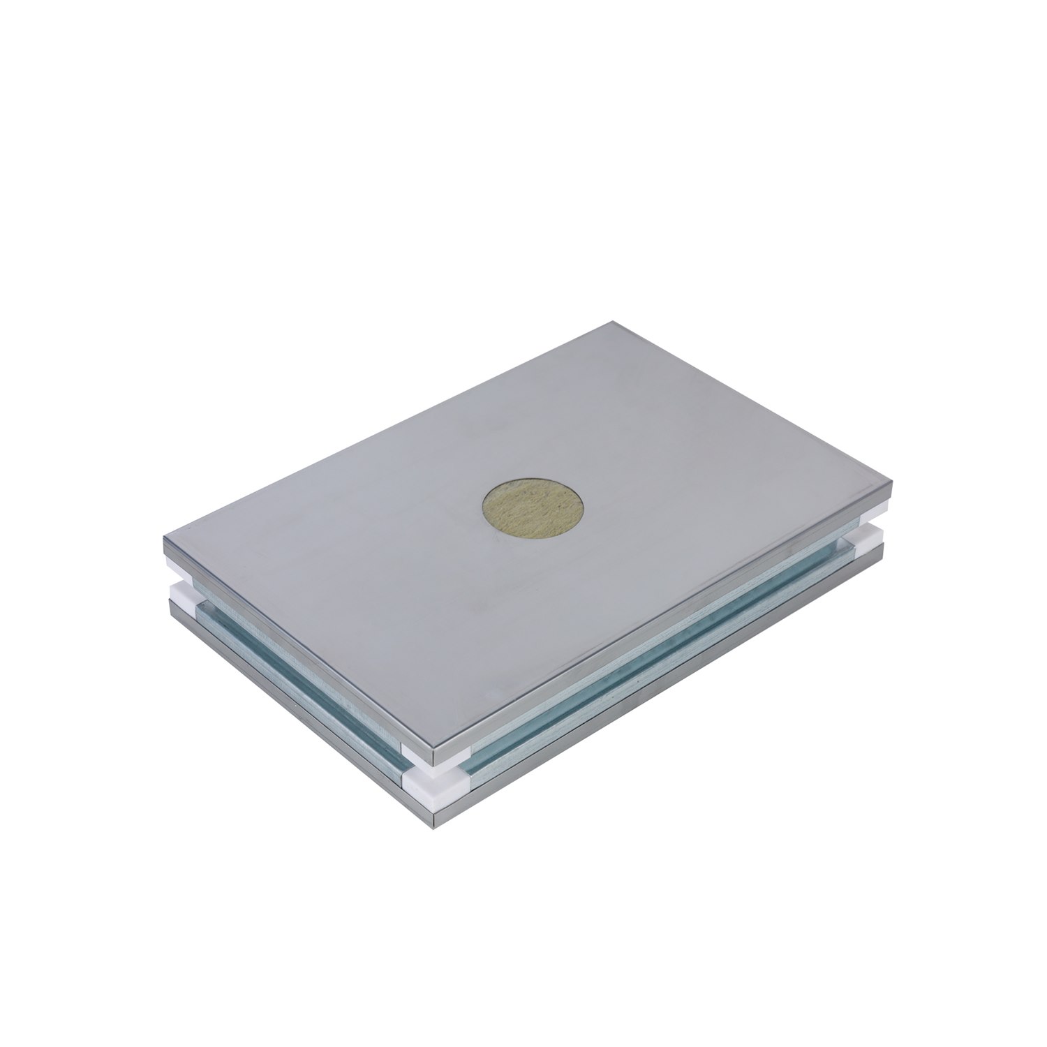 Rock Wool Handmade Cleanroom Sandwich Panel flat sample for ceiling or wall use