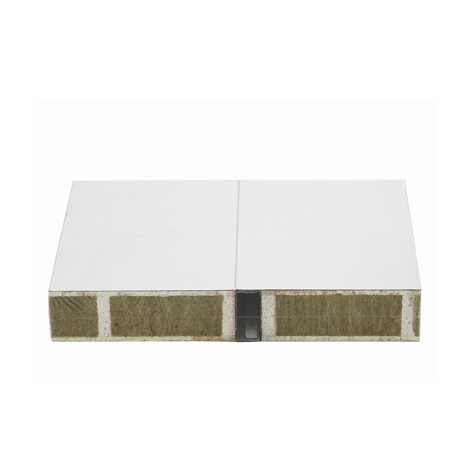 Rock Wool Mechanized Cleanroom Sandwich Panel formed joint and coated steel surface