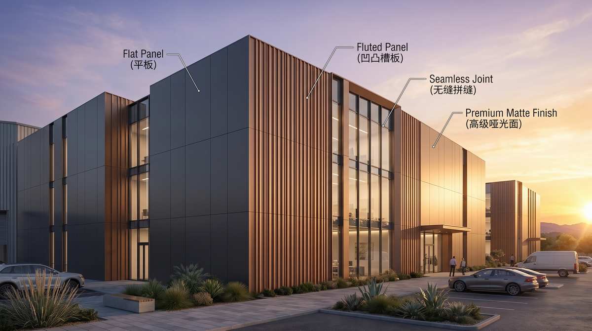 ألواح الجدران المعمارية ذات المثبتات المخفية: دليل التصاميم المسطحة والمحززة لـ Stylwall