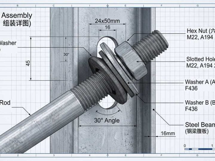 Round Bar Wind Bracing Connections: Bevel Washers vs Clevis Pins in Steel Buildings