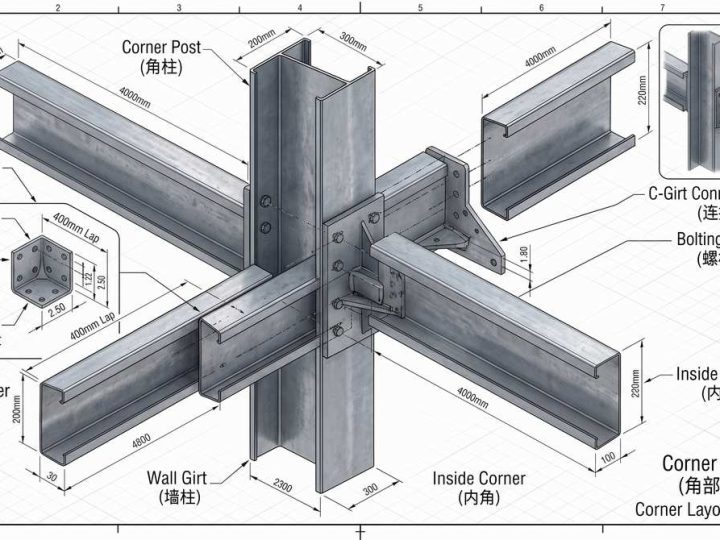 Steel_building_corner_girt_diagram