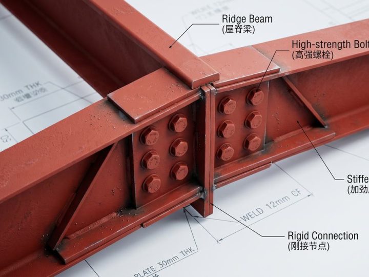 Steel_structure_rigid_frame_connection