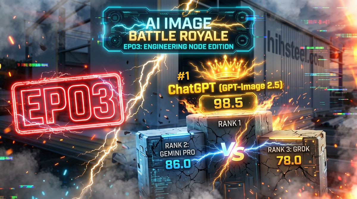 AI Battle Royale EP03: OpenAI GPT-Image 2.5 vs Gemini Pro (Imagen 3) vs Grok (Aurora)–Who Renders the Most Flawless Photorealistic 100mm Cold Storage Panel Construction Details from 2D CAD Blueprints?