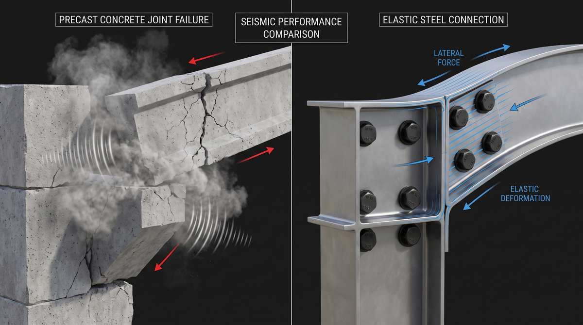 NTC 2018 Seismic Steel Buildings: The Emilia-Romagna Quake & Precast Concrete Failures