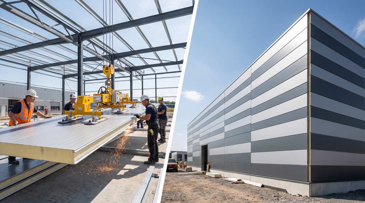 Metal SIPs vs. Traditional Cladding: A Comparative Cost-Benefit Analysis for Industrial Facility Envelopes