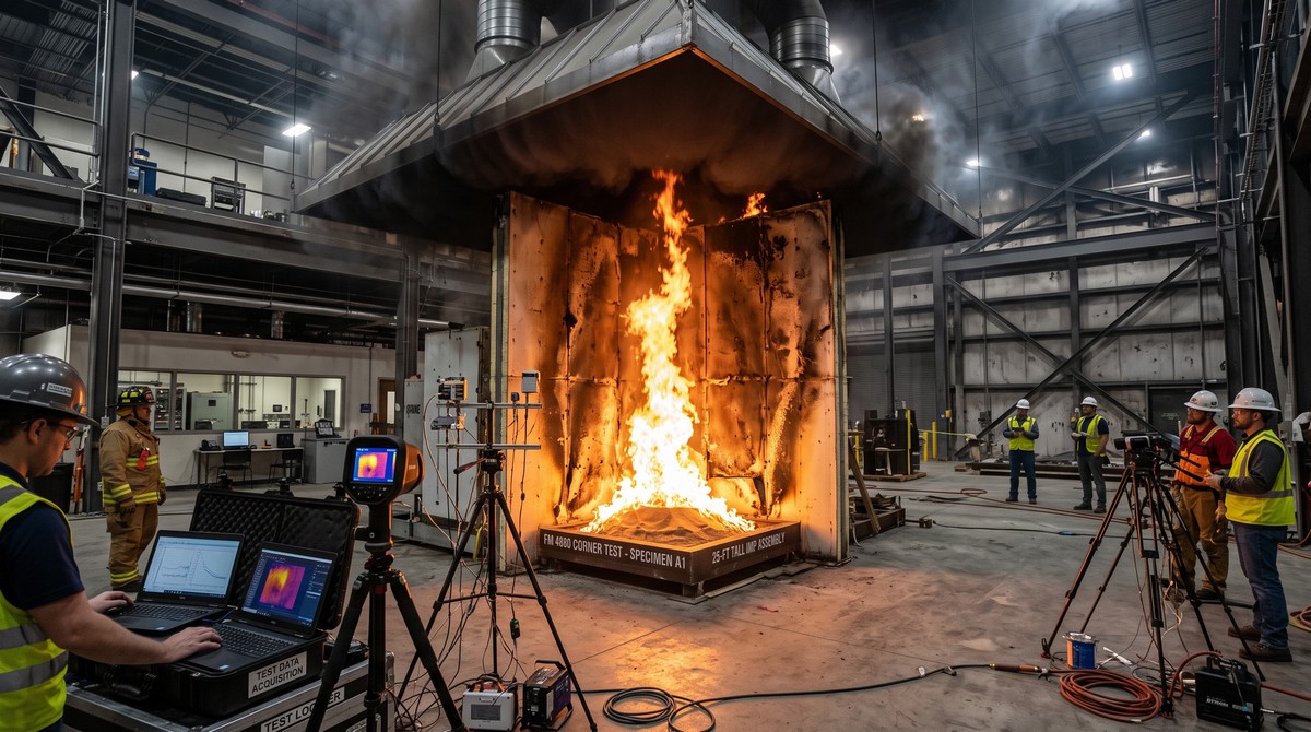 FM 4880 vs ASTM E84 Fire Testing Standards: The Complete Guide for Specifying Insulated Metal Panels