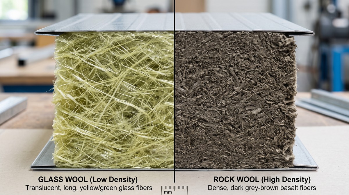 Glass Wool vs. Rock Wool Sandwich Panel: The Ultimate Engineering Guide for Industrial Cladding & Acoustics