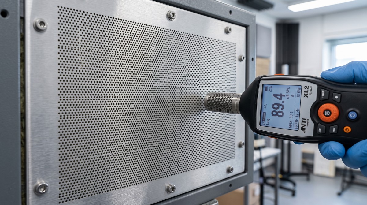Testing_perforated_acoustic_wall sandwich panel