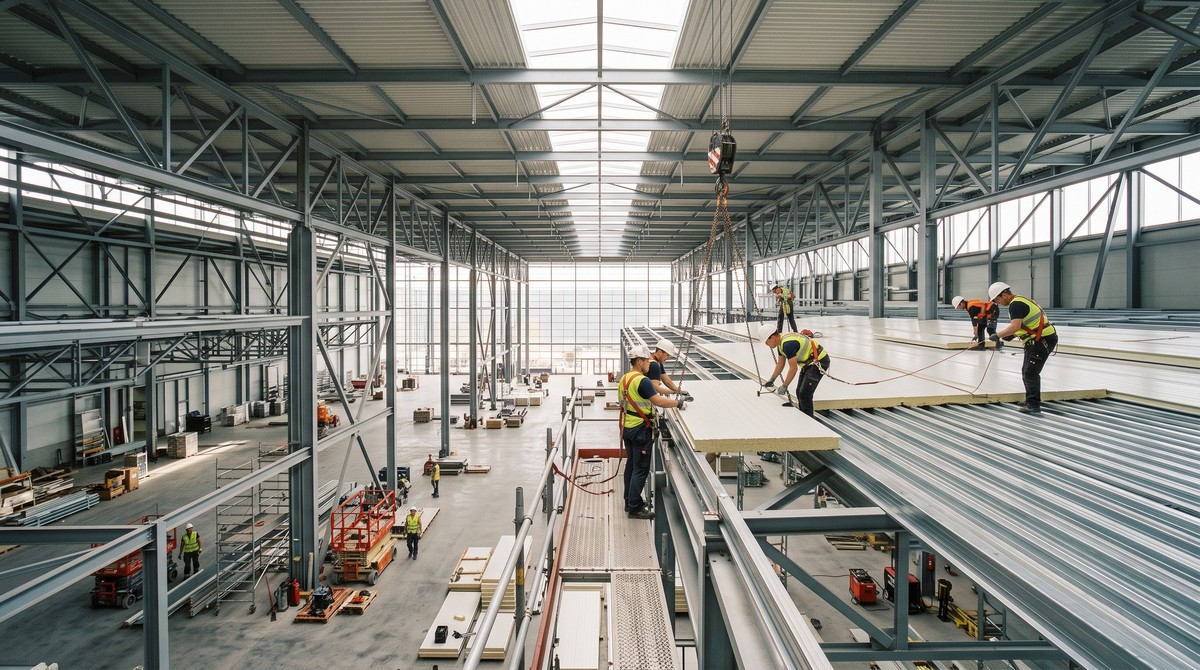 Workers_installing_roof_panels