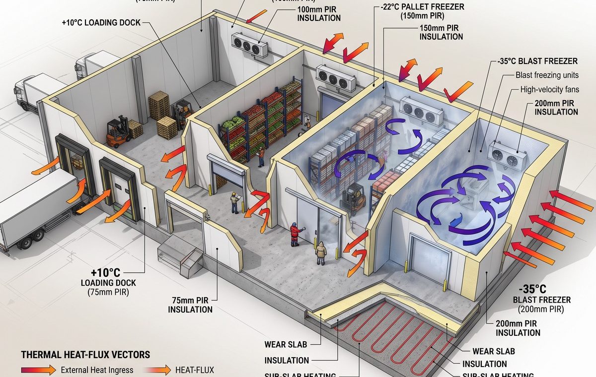 Cold Storage Panel Thickness Guide: 50mm–200mm by Zone