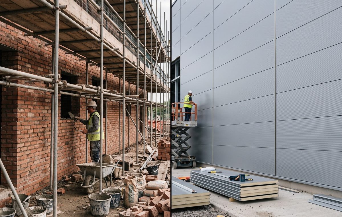 Sandwich Panels vs Traditional Brick Walls in Industrial Buildings