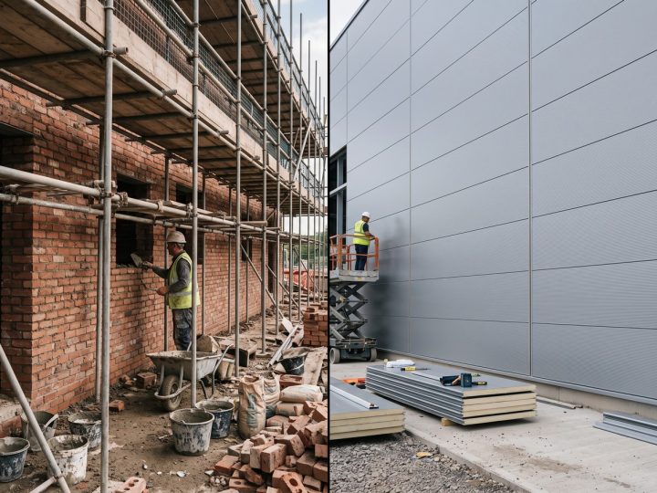 Sandwich Panels vs Traditional Brick Walls in Industrial Buildings