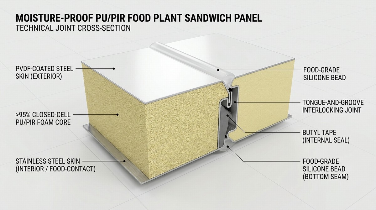 Moisture-proof_sandwich_panel_technical details