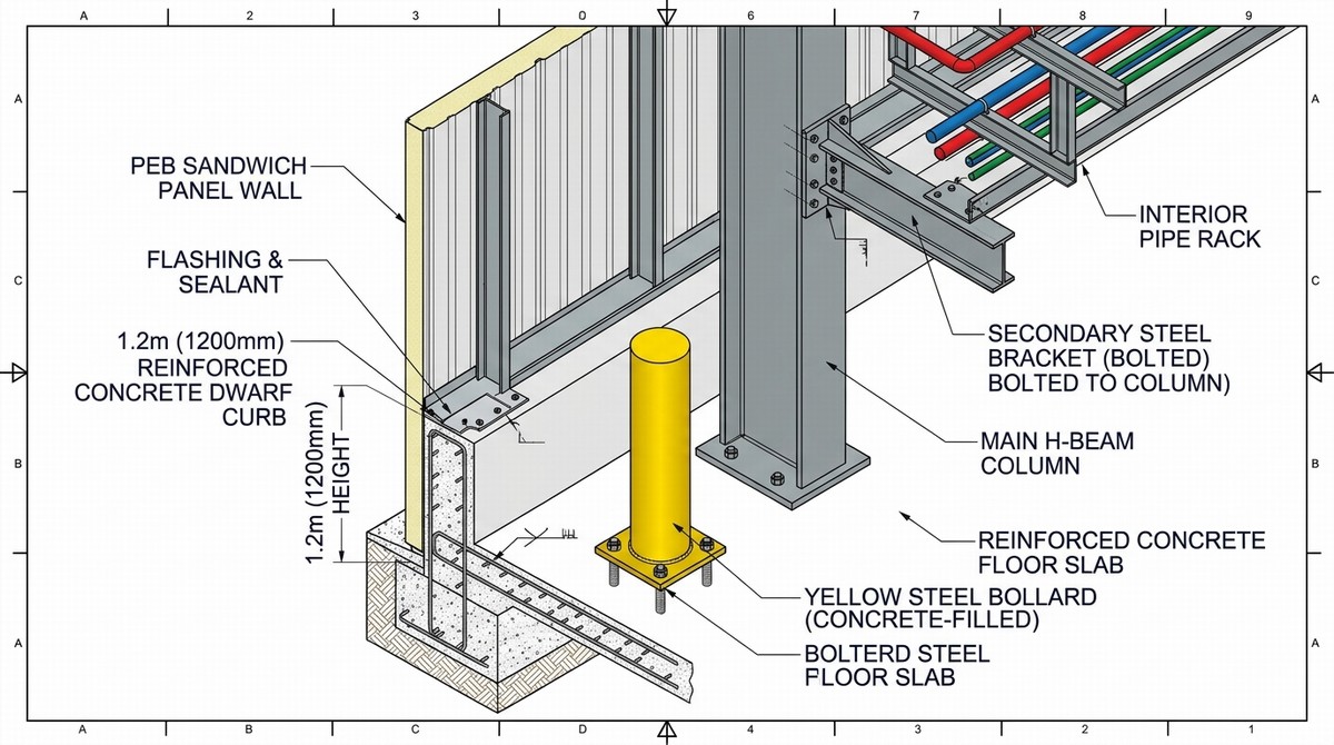 PEB_sandwich_panel_protection_details