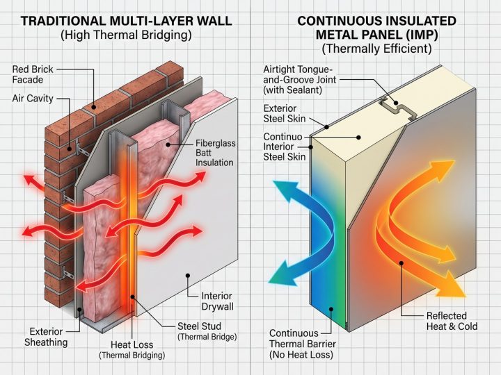 What Are Sandwich Panels? Cut Factory Energy Costs 40%!